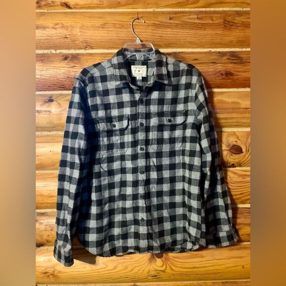 Men’s American Eagle AE Flannel Button Up Shirt Size Large - Picture 1 of 10